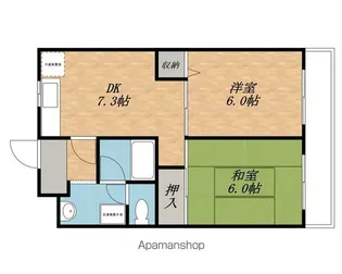 第2木村マンション【203号室】の間取り