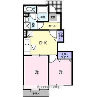 ファインレジデンスB【1階】の間取り