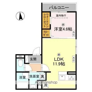 fleur長居2丁目【1階】の間取り