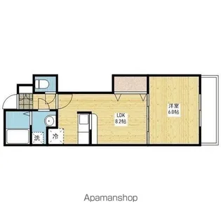 オートヤグリーンビル【103.号室】の間取り