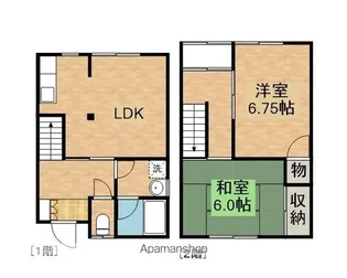 タウンハウスFUJI【1階】の間取り