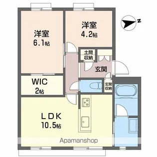 フレグランス阪南C.D棟【112号室】の間取り