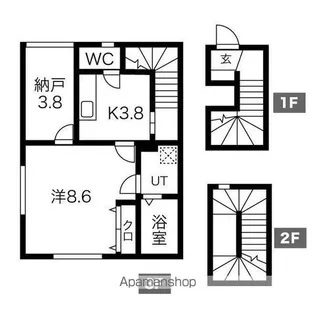 ルミエールⅡ【305号室】の間取り