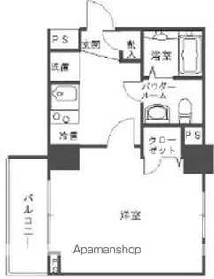 スカイコート三越前壱番館【6階】の間取り