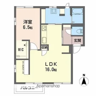 フレグランスてづか【B101号室】の間取り