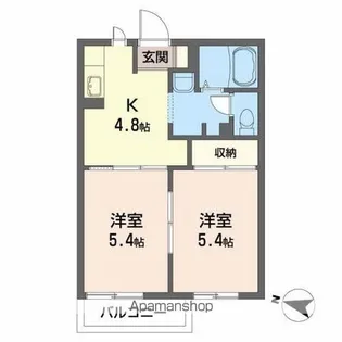 コートラックスD【1階】の間取り