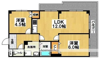 サンシャイン深井【201号室】の間取り
