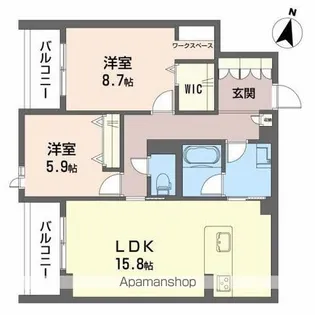 ヘスティア【3階】の間取り