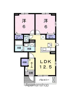 REST WOOD 3【1階】の間取り