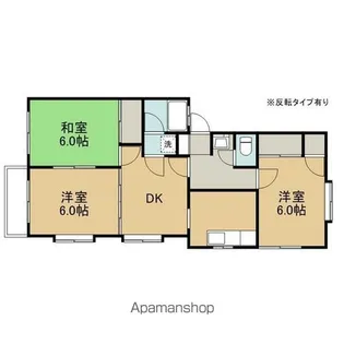 アップルコートB【101号室】の間取り