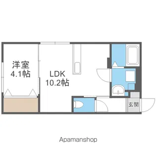 仮)アーバス山鼻【4階】の間取り