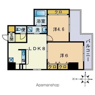 さくら館 OOTEMON【8階】の間取り