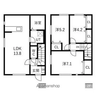 OLIVA(オリーヴァ)【A-2号室】の間取り