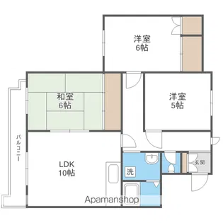 ロワイヤルハイム山鼻【2階】の間取り