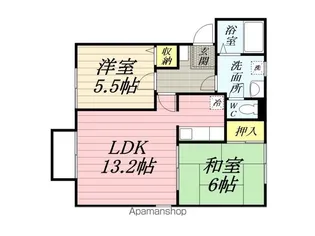 アイユウパレスK6【1階】の間取り