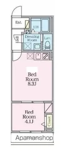 セミカ四街道【1階】の間取り