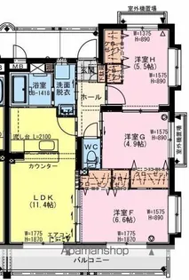 ARIETTA(アリエッタ)【3階】の間取り