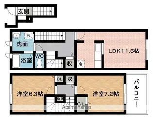 5STARⅠ【2階】の間取り