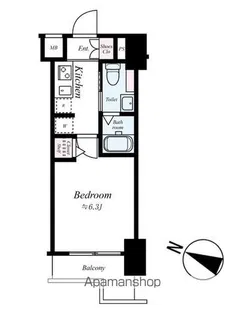 GROWS NISHI YOKOHAMAⅡ【5階】の間取り
