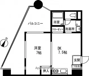 コーポST【6階】の間取り
