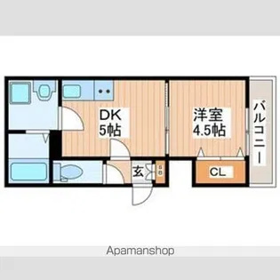 イリスコート今福南【2階】の間取り