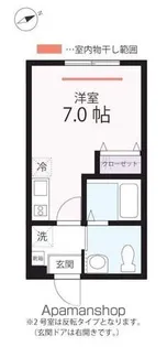 ハーミットクラブハウス野毛山公園【1階】の間取り