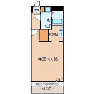 メゾンドコーワ【1階】の間取り