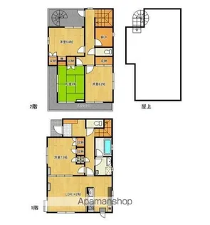 千葉県野田市大殿井【一戸建】の間取り