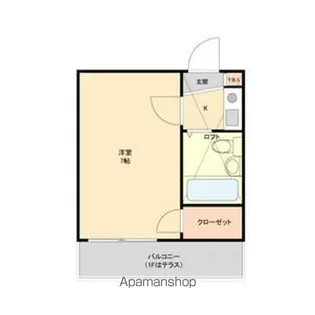 レオパレス小田井【203号室】の間取り