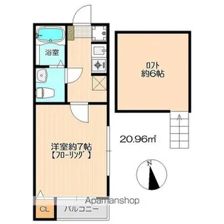 ヴィラ鳥羽見【1階】の間取り