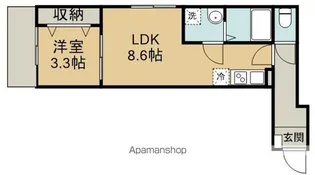 PARKLET・高坂【1階】の間取り
