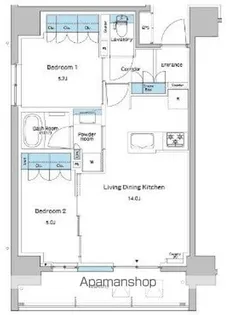 ルフォンプログレ志村坂上【3階】の間取り