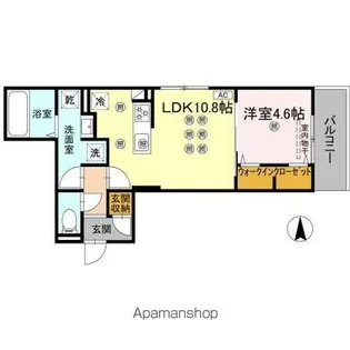 ベルナシェンテ南松山【2階】の間取り