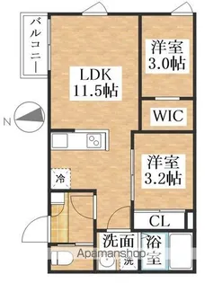 REGALEST Verde(ヴェルデ)【3階】の間取り