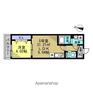 RUTILE吉川美南【2階】の間取り