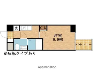 エグゼ大阪CITYルーエ【7階】の間取り