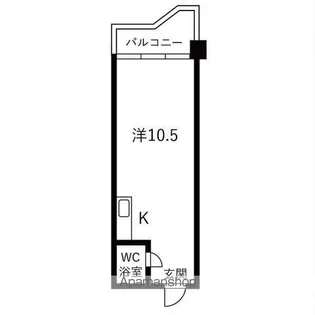 ハウス108車道【1階】の間取り