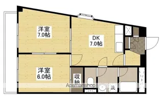 東宝牛田ビル【204号室】の間取り