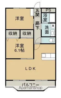 Kマンション【101号室】の間取り