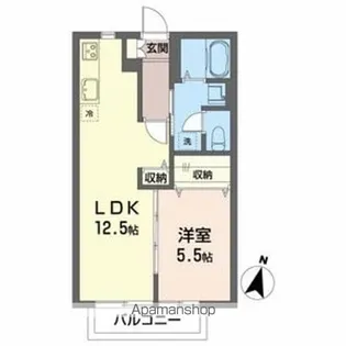 パレ・ルージュA【2階】の間取り