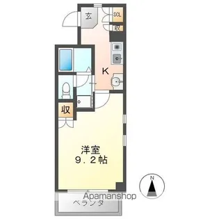 グランドゥール古出来【2階】の間取り