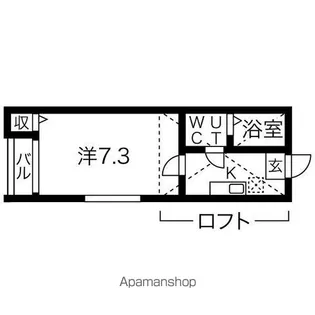 EARL GRAY(アールグレイ)【105号室】の間取り