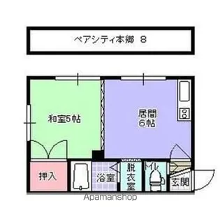 ペアシティ本郷【8号室】の間取り