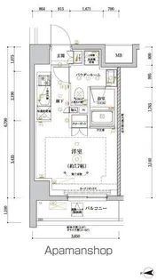 RELUXIA CITY 北新宿【6階】の間取り