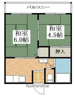 野口ハイツ【1階】の間取り