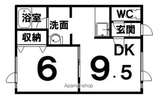 ウエストコート【1階】の間取り