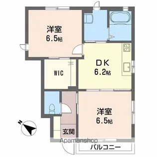 アルル 参番館【1階】の間取り