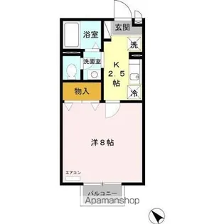 ビューテラス大針【2階】の間取り