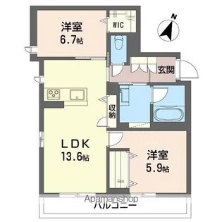 レスポアール【103号室】の間取り