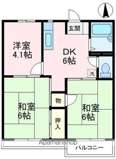 エレガンス狭山【2階】の間取り